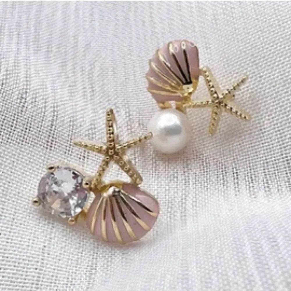 Starfish earrings N155